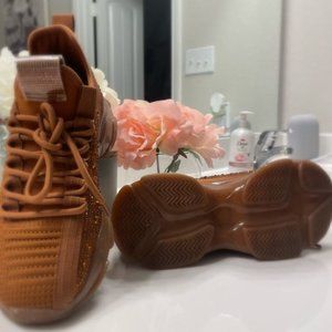 Brown Steve Madden Maxima Sneakers Women Size 7